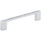 Contemporary Pull, 3-3/4" Center-to-Center, Chrome, Crystal alt 0
