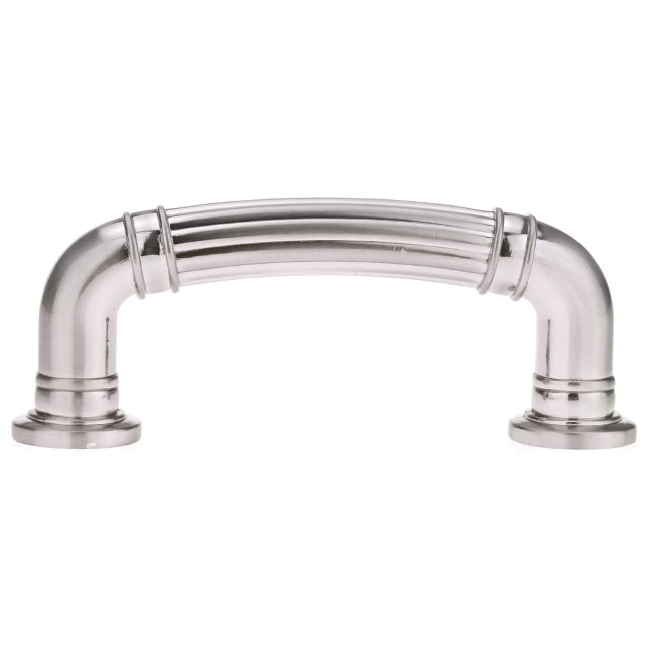 Traditional Pull, 3" Center-to-Center, Brushed Nickel alt 0