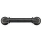 Eclectic Barn Door Pull, 6-5/16" Center-to-Center, Matte Black alt 0