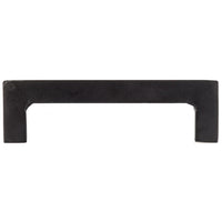 Traditional Barn Door Pull, 5-1/16" Center-to-Center, Matte Black alt 0