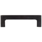 Traditional Barn Door Pull, 5-1/16" Center-to-Center, Matte Black alt 0