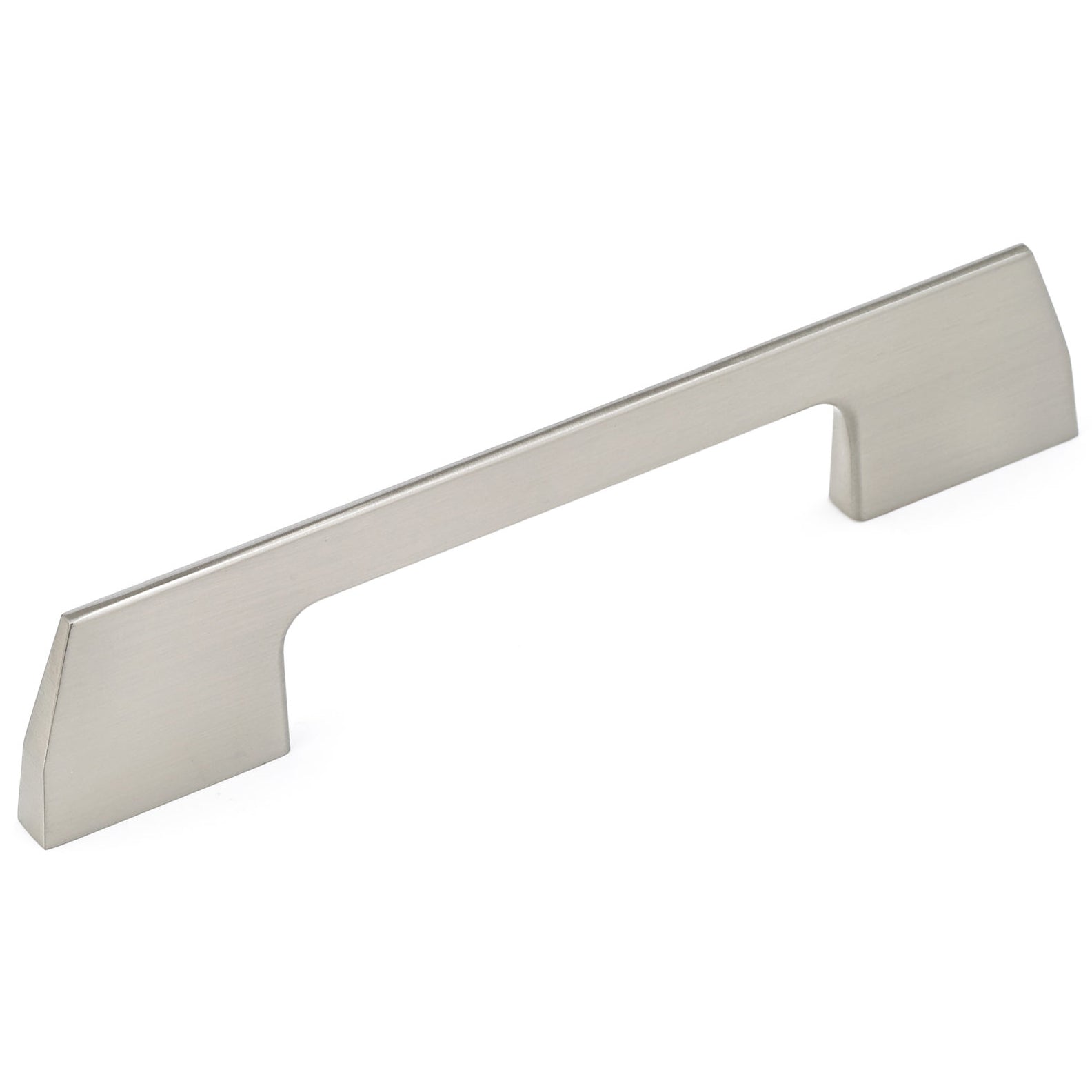 Contemporary Pull, 3-3/4" Center-to-Center, Brushed Nickel alt 0