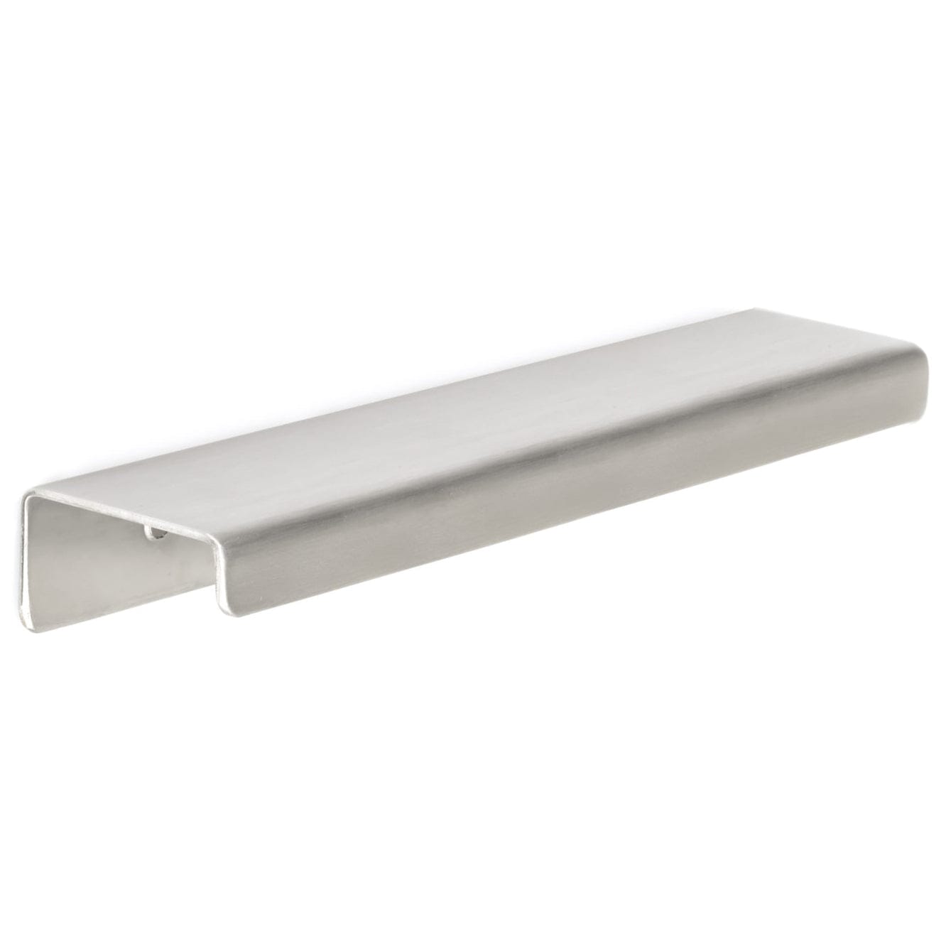 Contemporary Edge Pull, 4" Center-to-Center, Stainless Steel alt 0