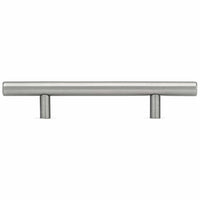 Contemporary Pull, 4-1/8" Center-to-Center, Stainless Steel, Antibacterial alt 0