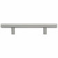 Contemporary Pull, 4-1/8" Center-to-Center, Stainless Steel, Antibacterial alt 0