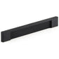Contemporary Pull, 5-1/16" Center-to-Center, Brushed Black alt 0