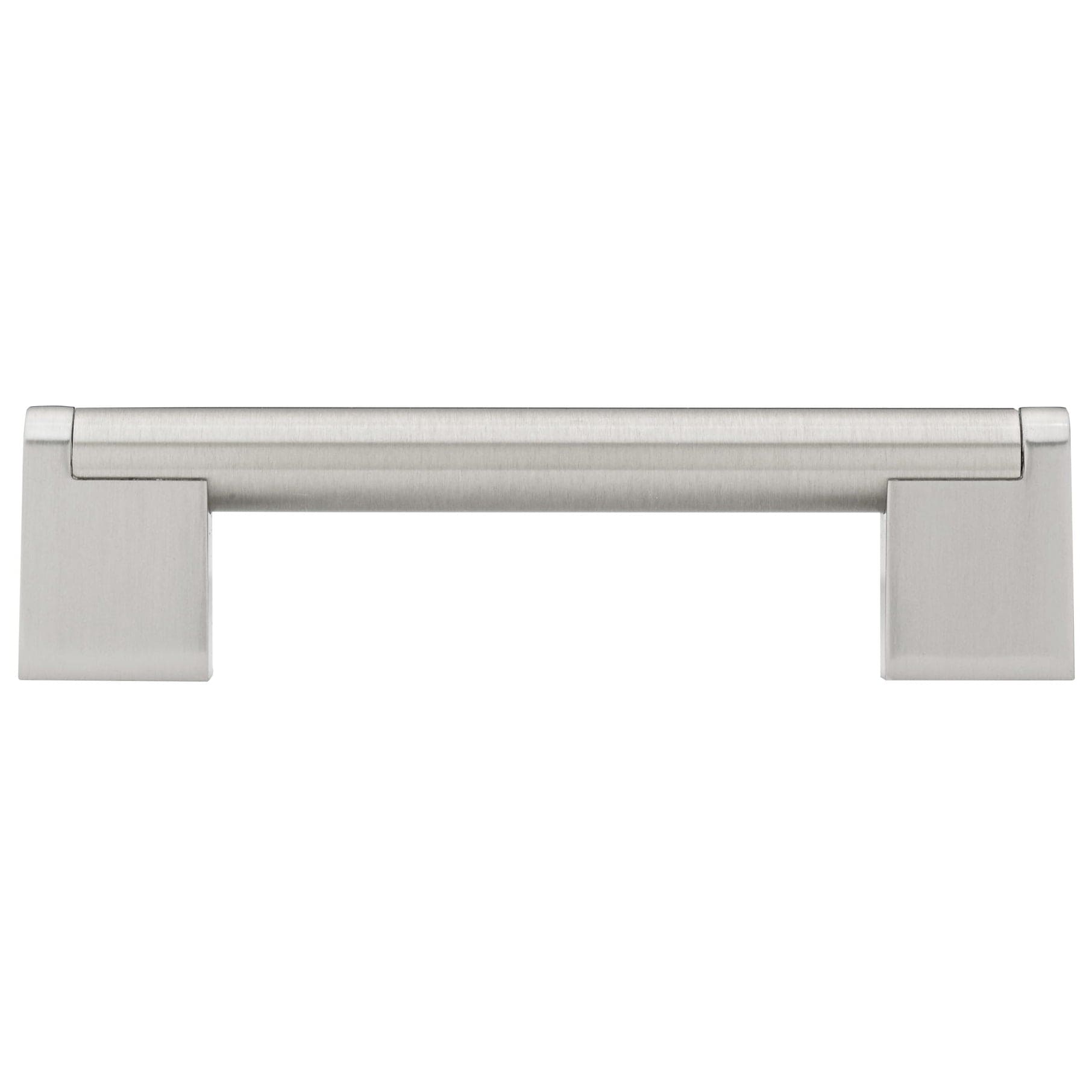 Contemporary Pull, 3-3/4" Center-to-Center, Brushed Nickel alt 0