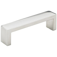 Contemporary Pull, 3-3/4" Center-to-Center, Polished Stainless Steel alt 0