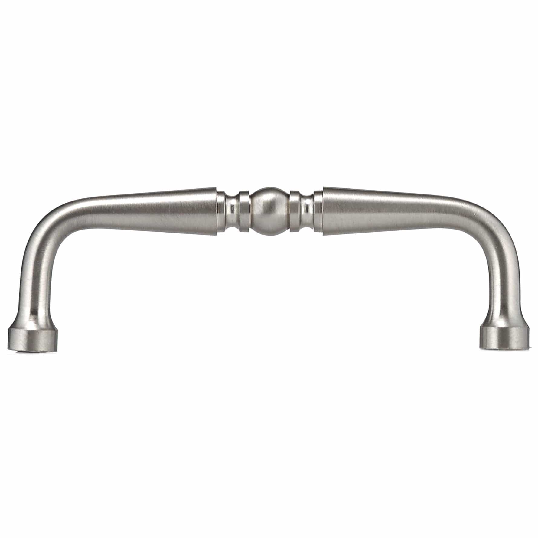 Traditional Pull, 3-1/2" Center-to-Center, Brushed Nickel alt 0