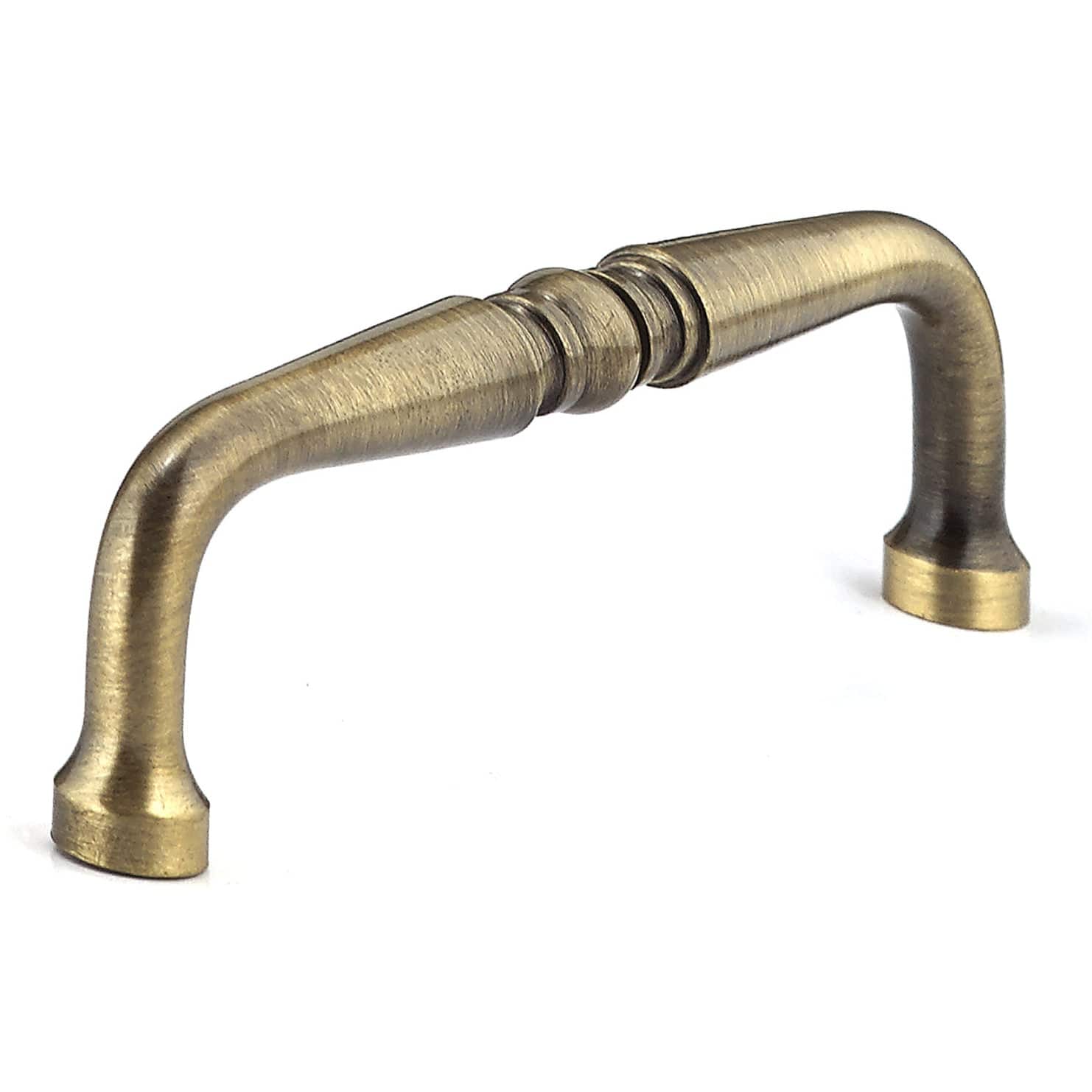 Traditional Pull, 3-3/4" Center-to-Center, Antique English alt 0