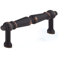 Traditional Pull, 3-3/4" Center-to-Center, Brushed Oil-Rubbed Bronze alt 0