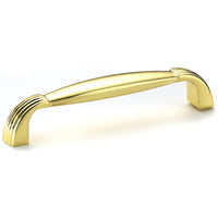 Contemporary Pull, 3-3/4" Center-to-Center, Brass alt 0