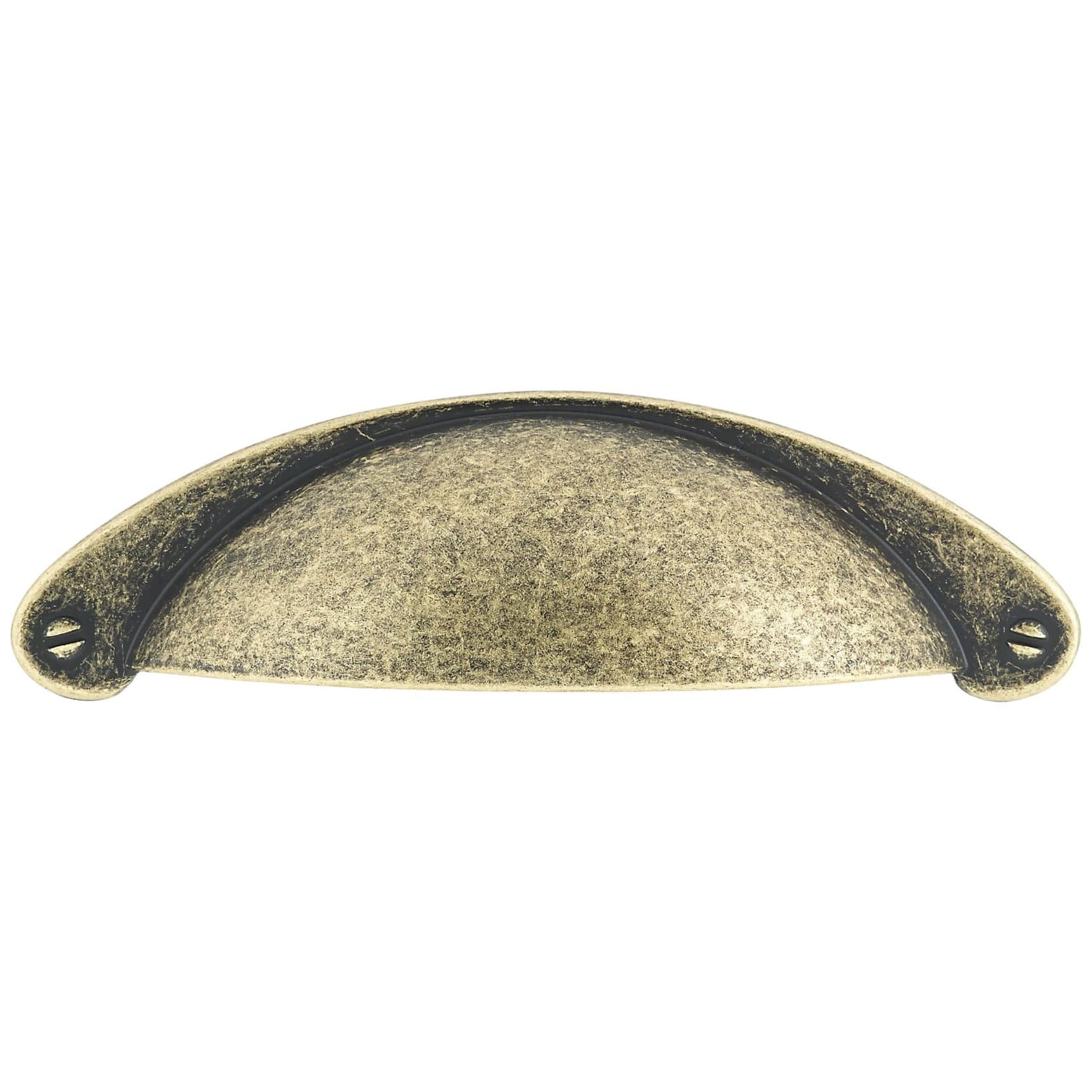 Traditional Cup Pull, 3" Center-to-Center, Burnished Brass alt 0