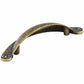 Traditional Pull, 2-1/2" Center-to-Center, Burnished Brass alt 0