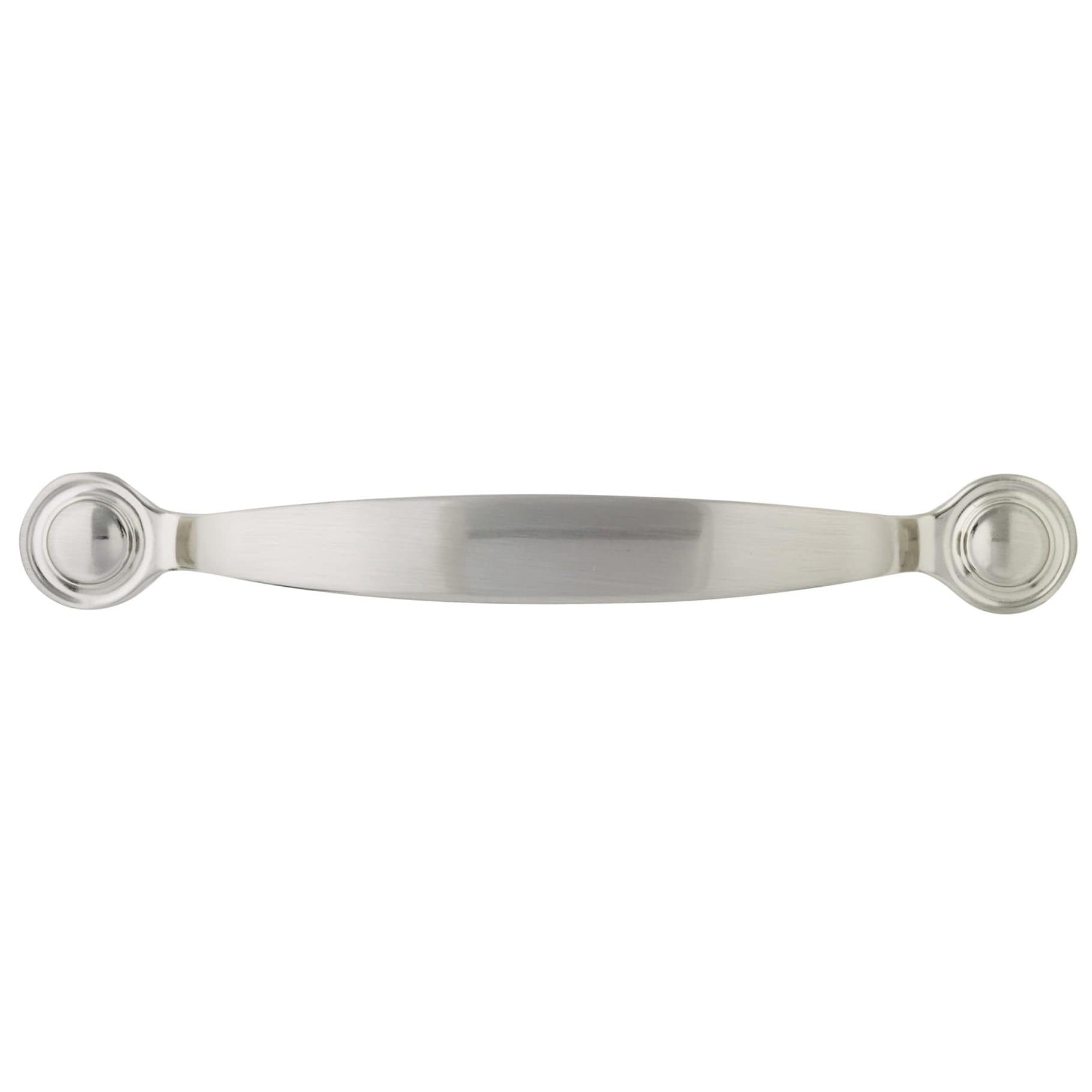 Traditional Pull, 3-3/4" Center-to-Center, Brushed Nickel alt 0