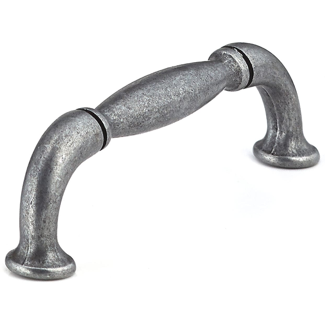 Traditional Pull, 3-3/4" Center-to-Center, Wrought Iron alt 0