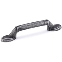 Traditional Pull, 3" Center-to-Center, Natural Iron alt 0
