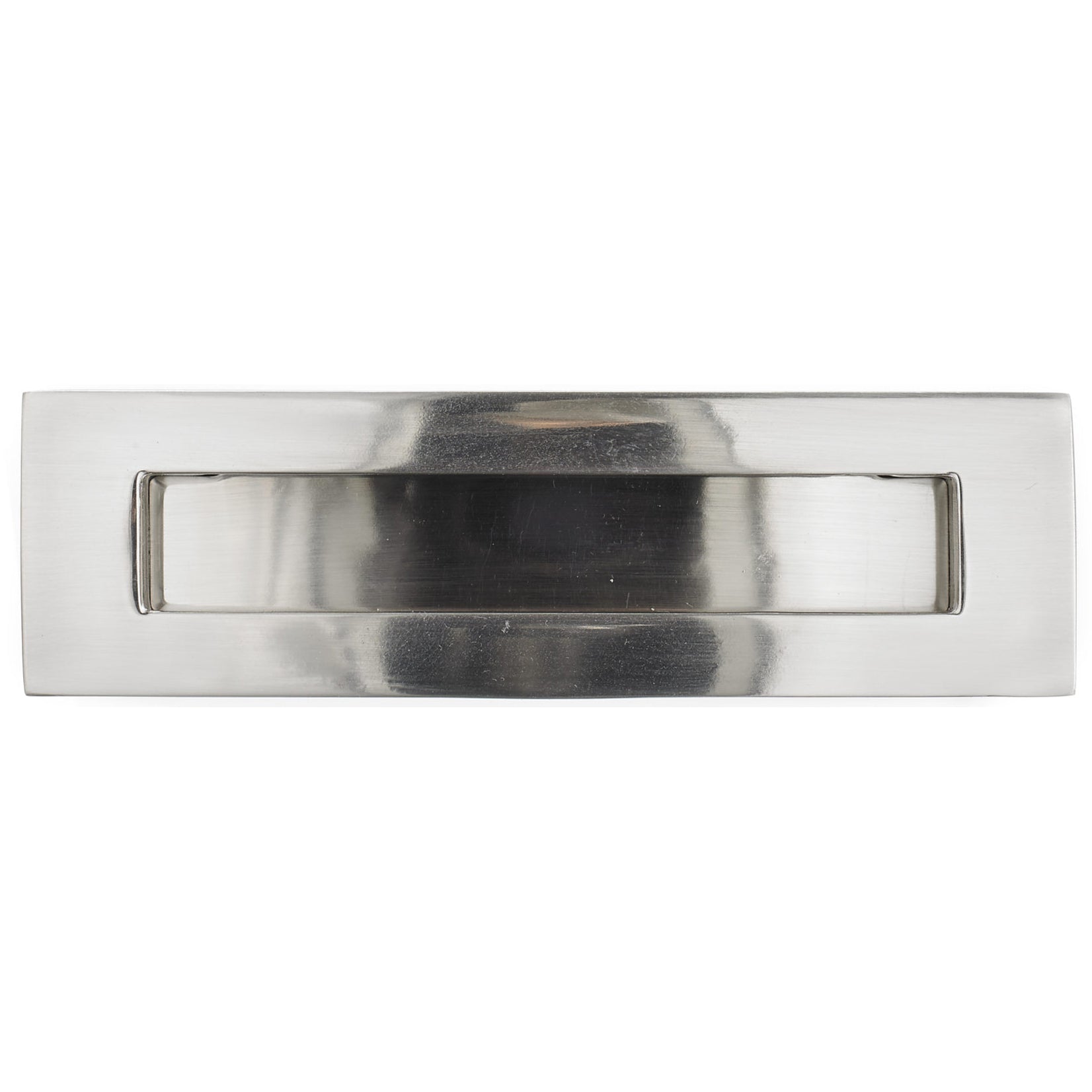 Contemporary Recessed Pull, 5-1/16" Center-to-Center, Brushed Nickel alt 0