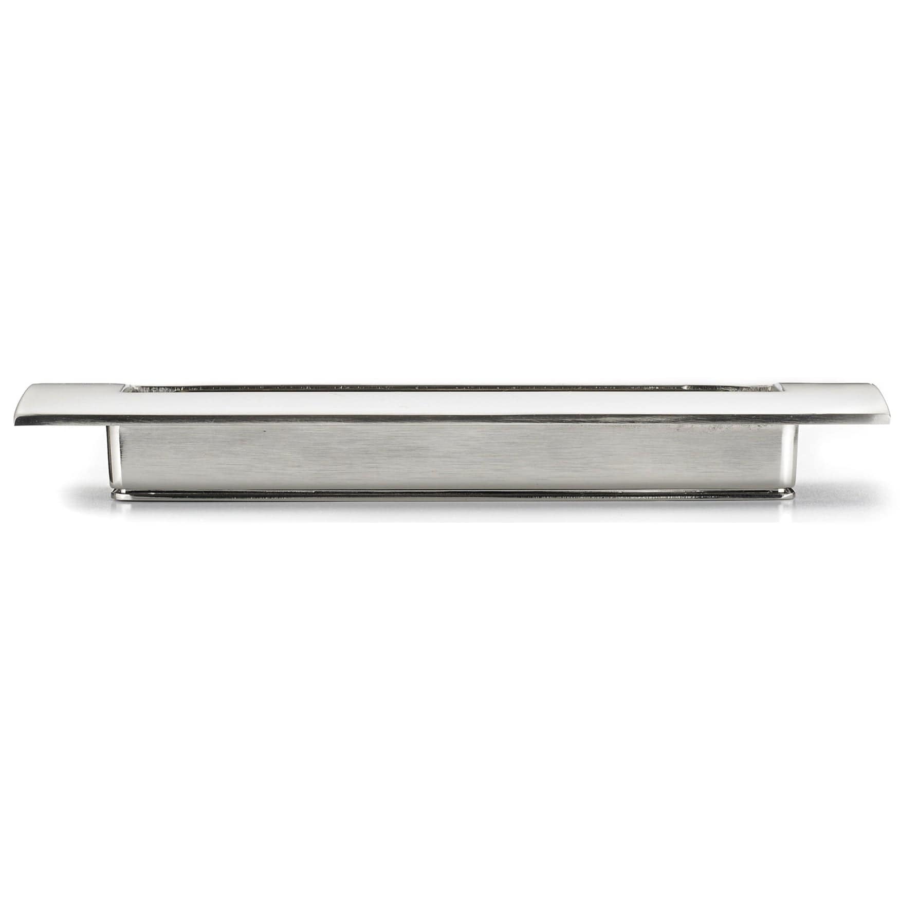 Contemporary Recessed Pull, 5-1/16" Center-to-Center, Brushed Nickel alt 0