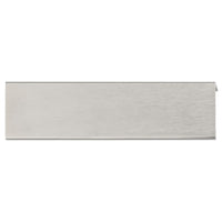 Contemporary Edge Pull, 5-1/16" Center-to-Center, Stainless Steel alt 0