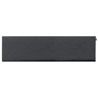 Contemporary Edge Pull, 5-1/16" Center-to-Center, Brushed Black alt 0