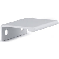 Contemporary Edge Pull, 1-5/16" Center-to-Center, Aluminum alt 0