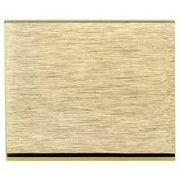 Contemporary Edge Pull, 1-5/16" Center-to-Center, Satin Gold alt 0