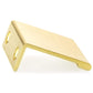 Contemporary Edge Pull, 1-5/16" Center-to-Center, Satin Gold alt 0