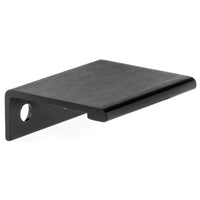 Contemporary Edge Pull, 1-5/16" Center-to-Center, Brushed Black alt 0