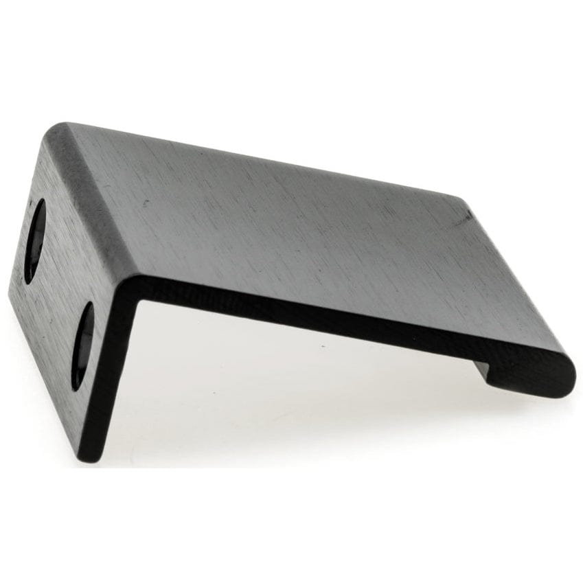 Contemporary Edge Pull, 1-5/16" Center-to-Center, Brushed Black alt 0