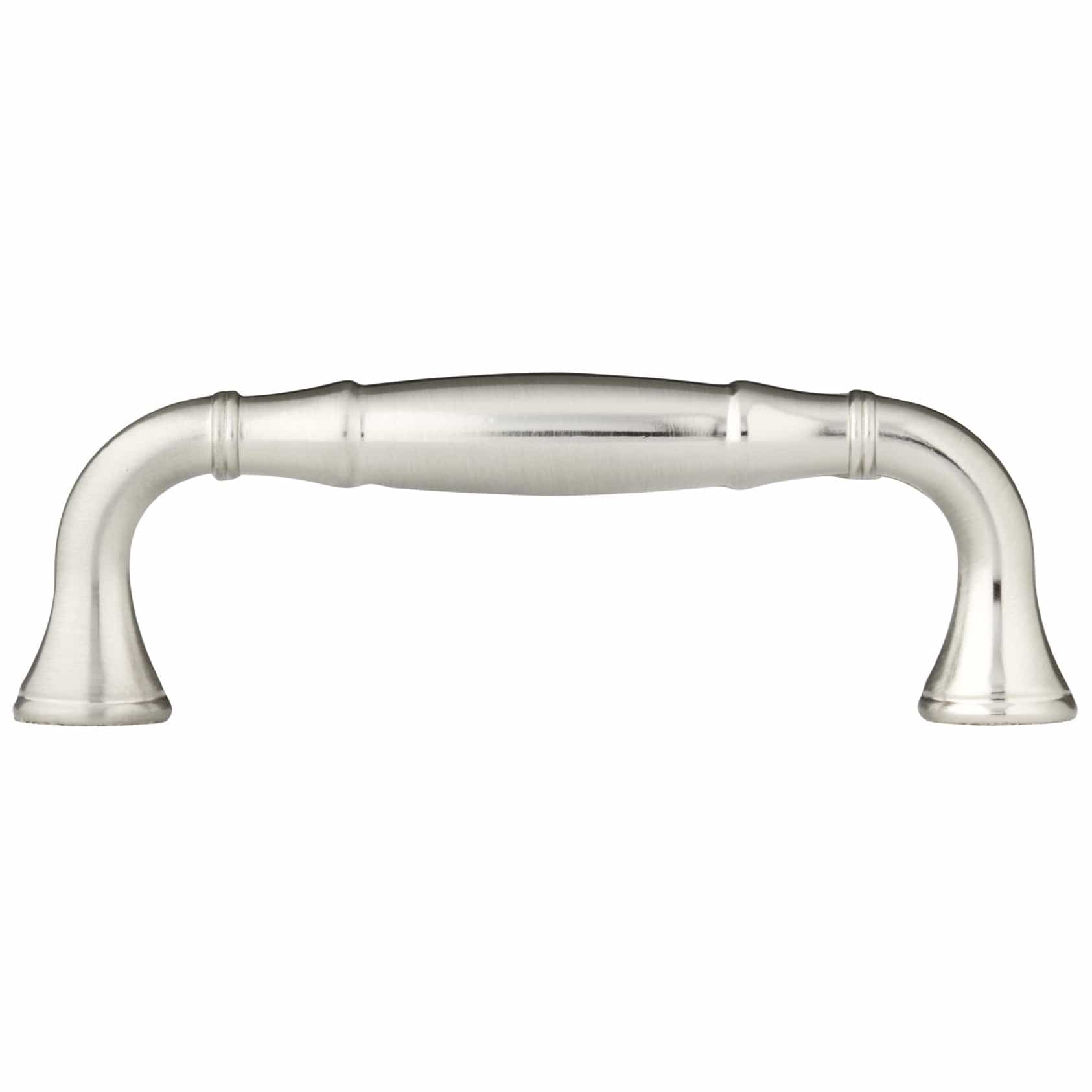 Traditional Pull, 3" Center-to-Center, Brushed Nickel alt 0