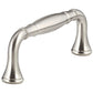 Traditional Pull, 3-3/4" Center-to-Center, Brushed Nickel alt 0
