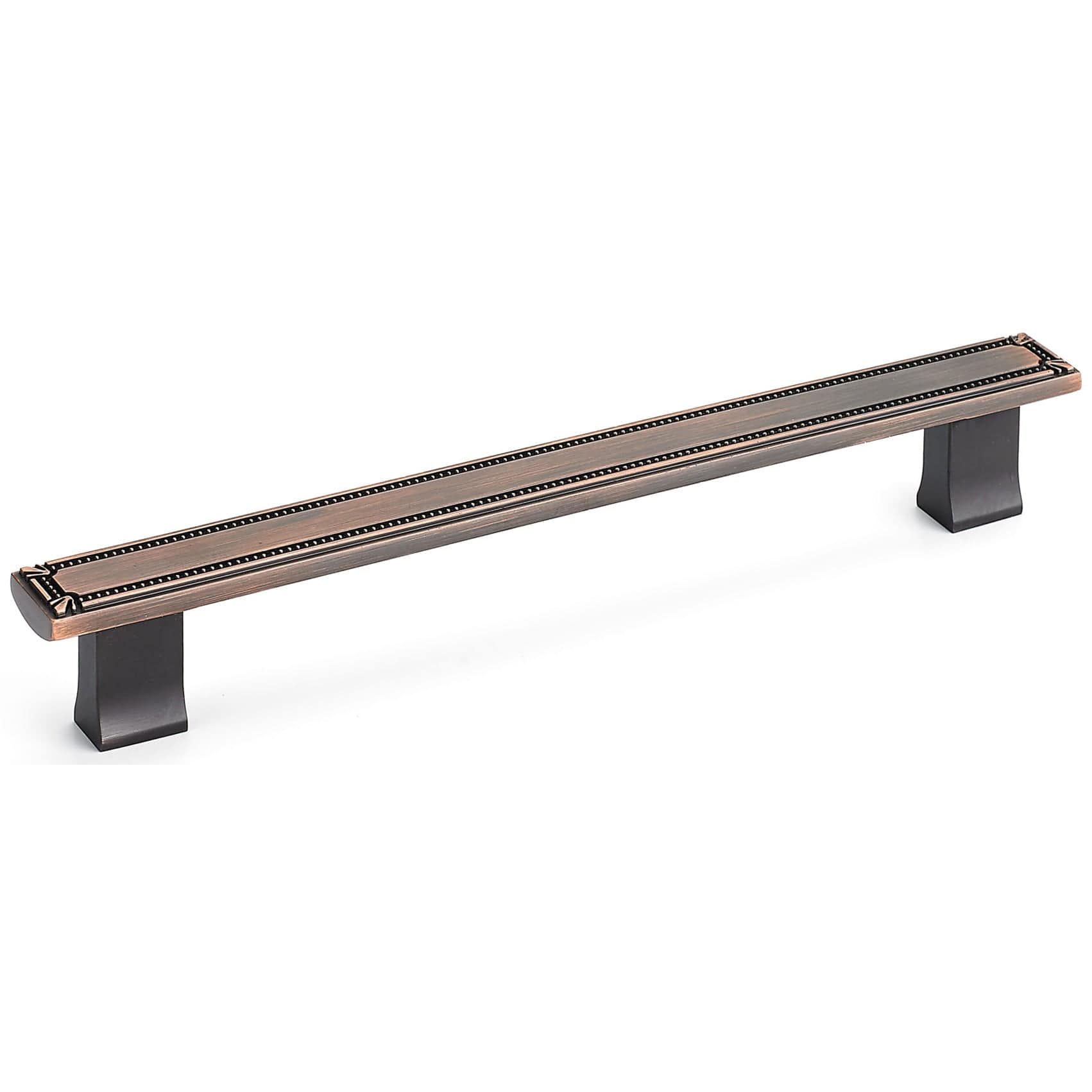 Traditional Pull, 7-9/16" Center-to-Center, Brushed Oil-Rubbed Bronze alt 0