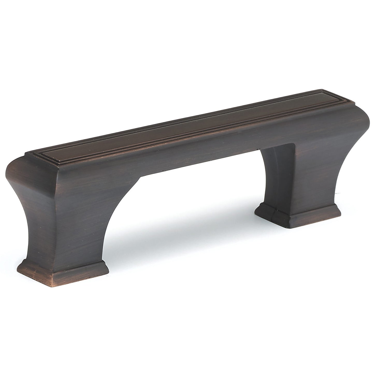 Traditional Pull, 3-3/4" Center-to-Center, Brushed Oil-Rubbed Bronze alt 0