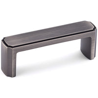 Transitional Pull, 3" Center-to-Center, Antique Nickel alt 0