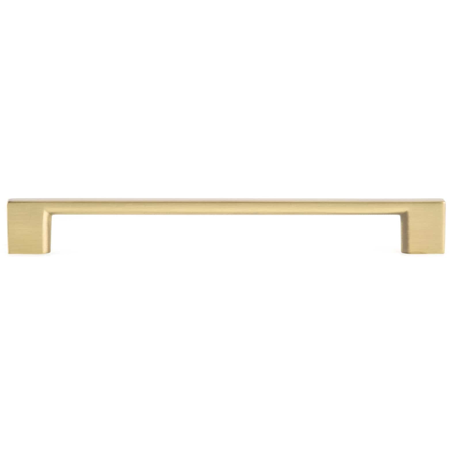 Contemporary Pull, 7-9/16" Center-to-Center, Satin Brass alt 0