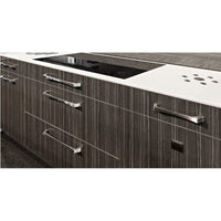 Contemporary Pull, 7-9/16" Center-to-Center, Chrome alt 0