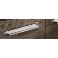 Contemporary Edge Pull, 23" Center-to-Center, Stainless Steel alt 0