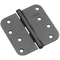 4" (102 mm) Full Mortise Butt Hinge 5/8" Radius Black, 1 Pair alt 0