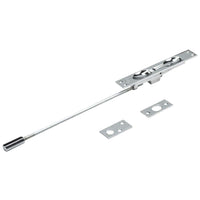Flush Bolt for Metal Doors with 12" Extension Chrome alt 0