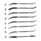 Riffler Files, Set of 8 (A-H) alt 0