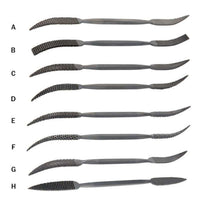 Riffler Rasps, Set of 8 (A-H) alt 0