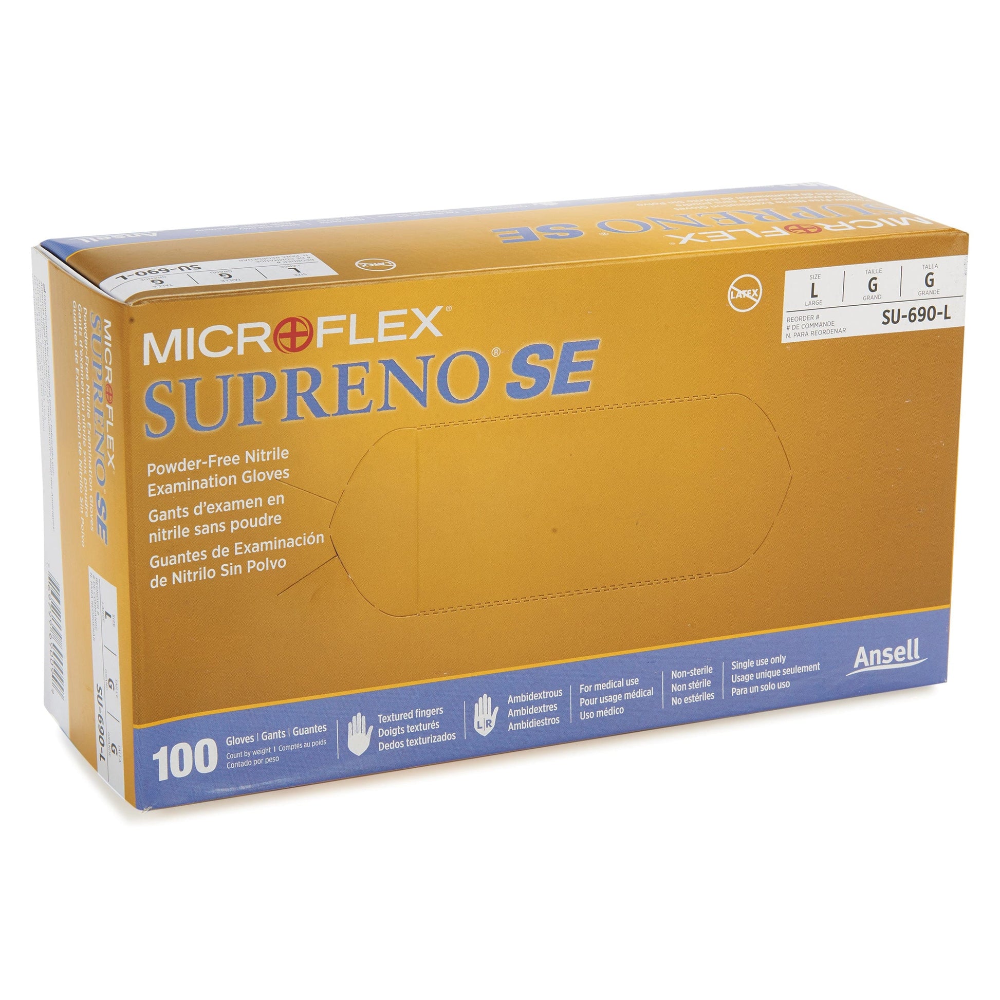 Nitrile Gloves - 5.5 Mil - Large - 100 Pack alt 5
