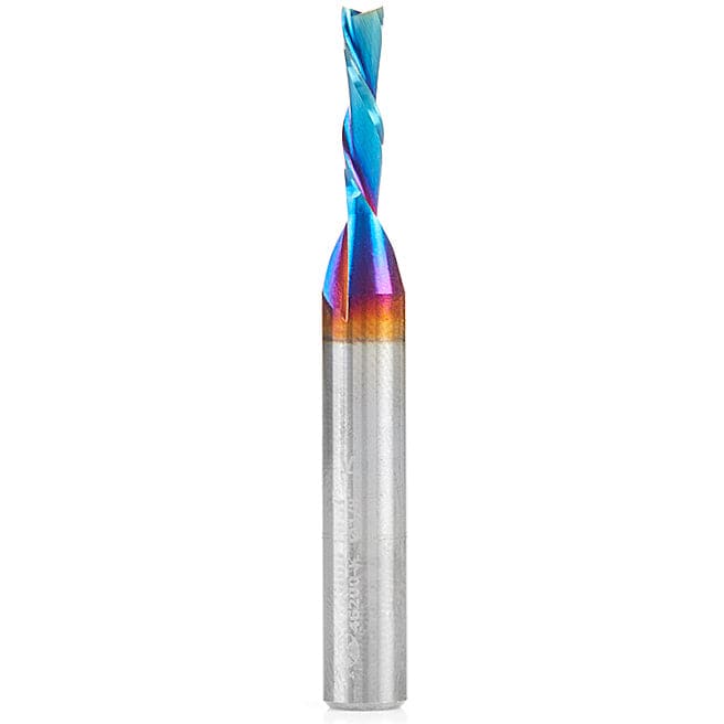 46200-K Spiral Plunge Down-Cut Router Bit 1/8"D 1/2"CH 1/4"SH 2"OL alt 0