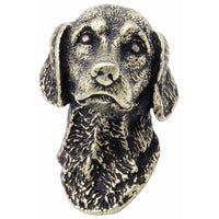 German Short Hair Knob Brass Oxide alt 0