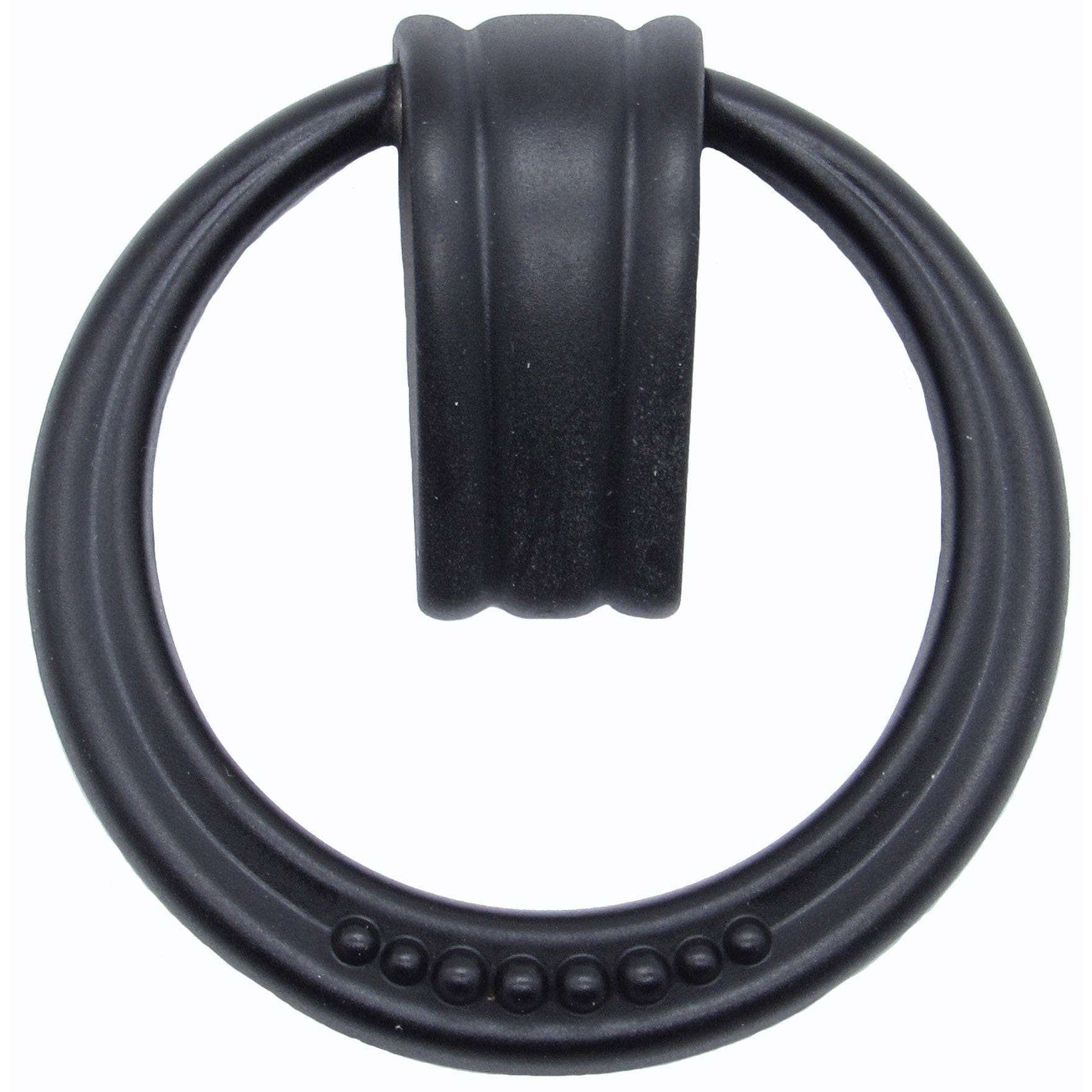 Beaded Elegance Ring Pull Matte Black alt 0