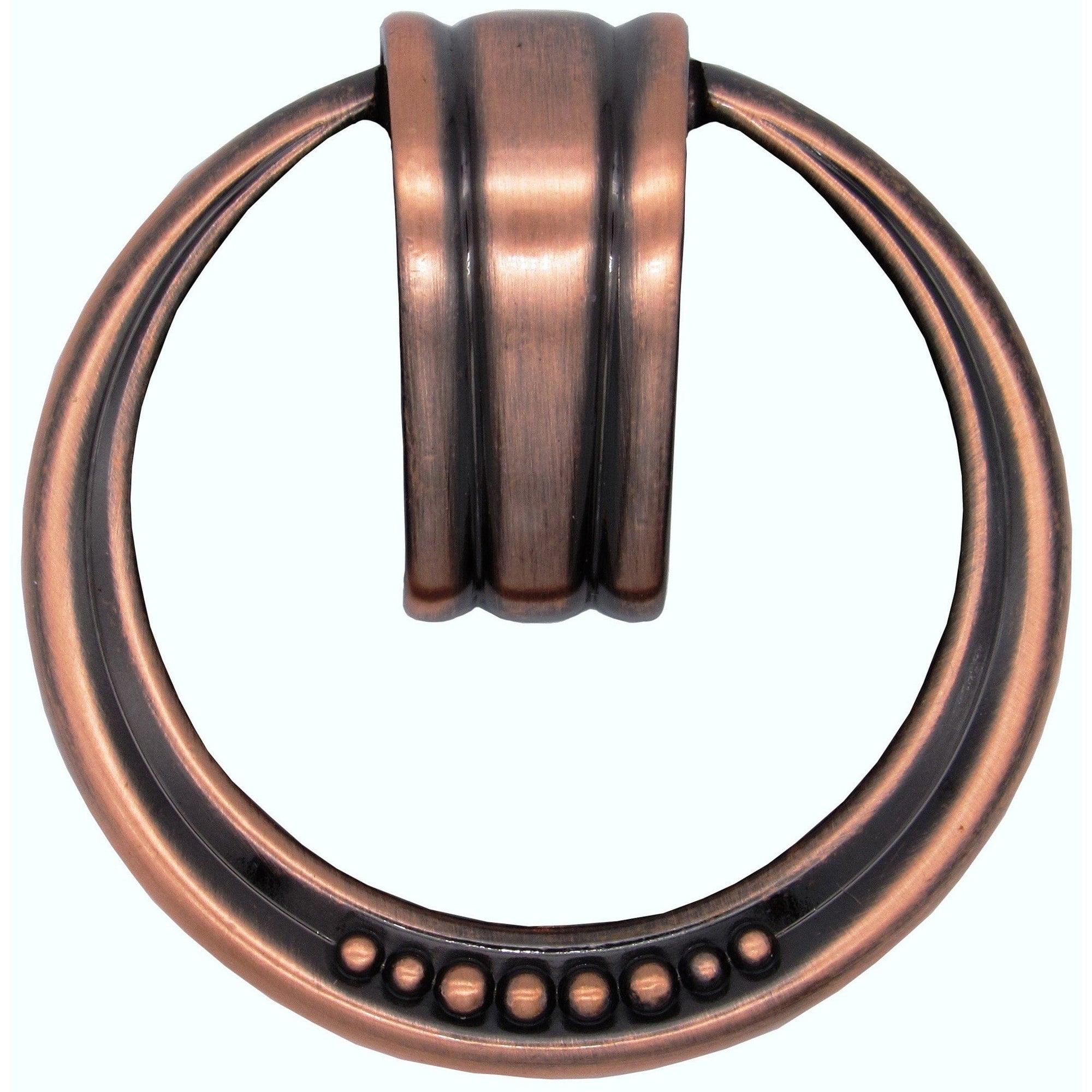 Beaded Elegance Ring Pull Satin Copper Oxide alt 0