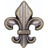 Fleur De Lis Knob Brass Oxide alt 0