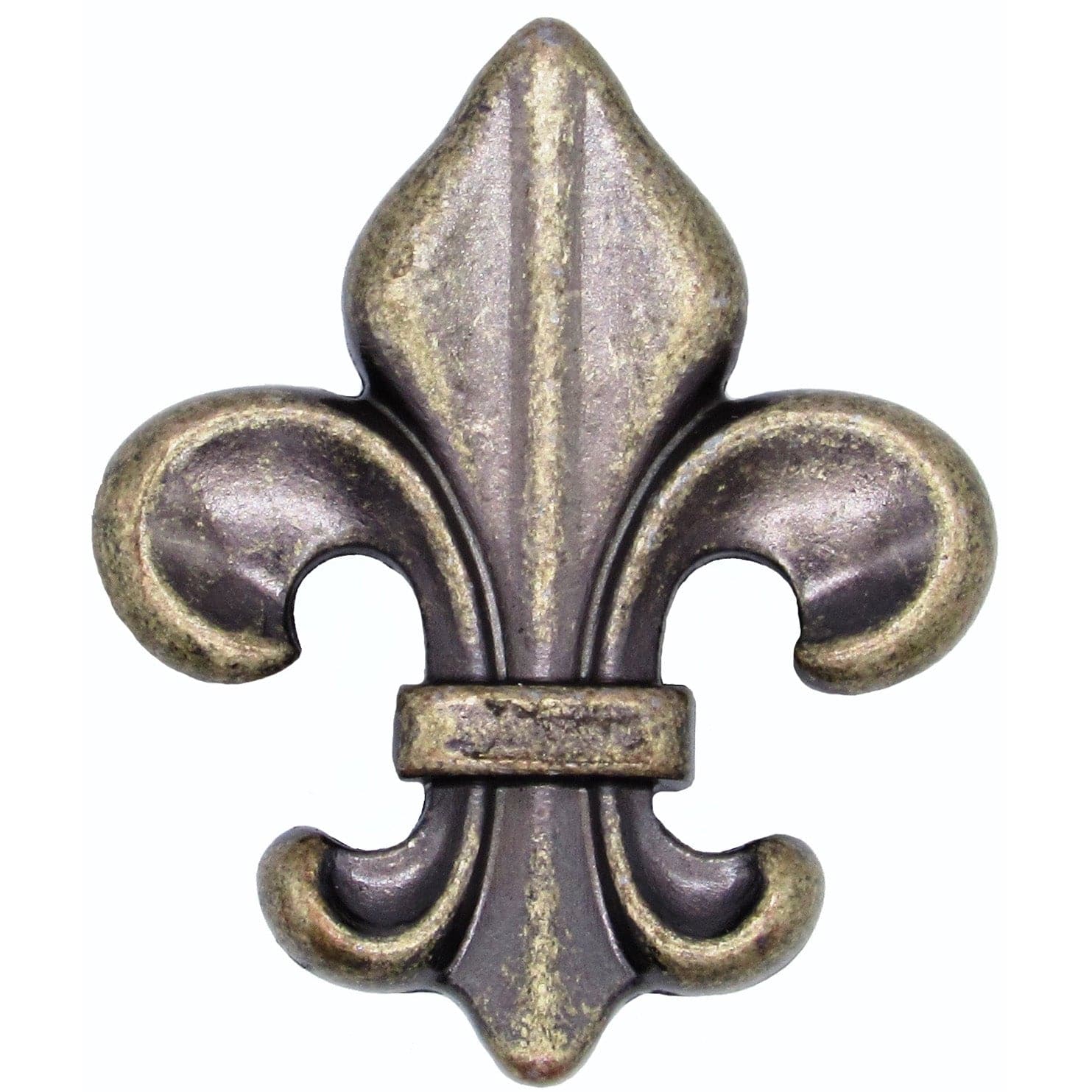 Fleur De Lis Knob Brass Oxide alt 0