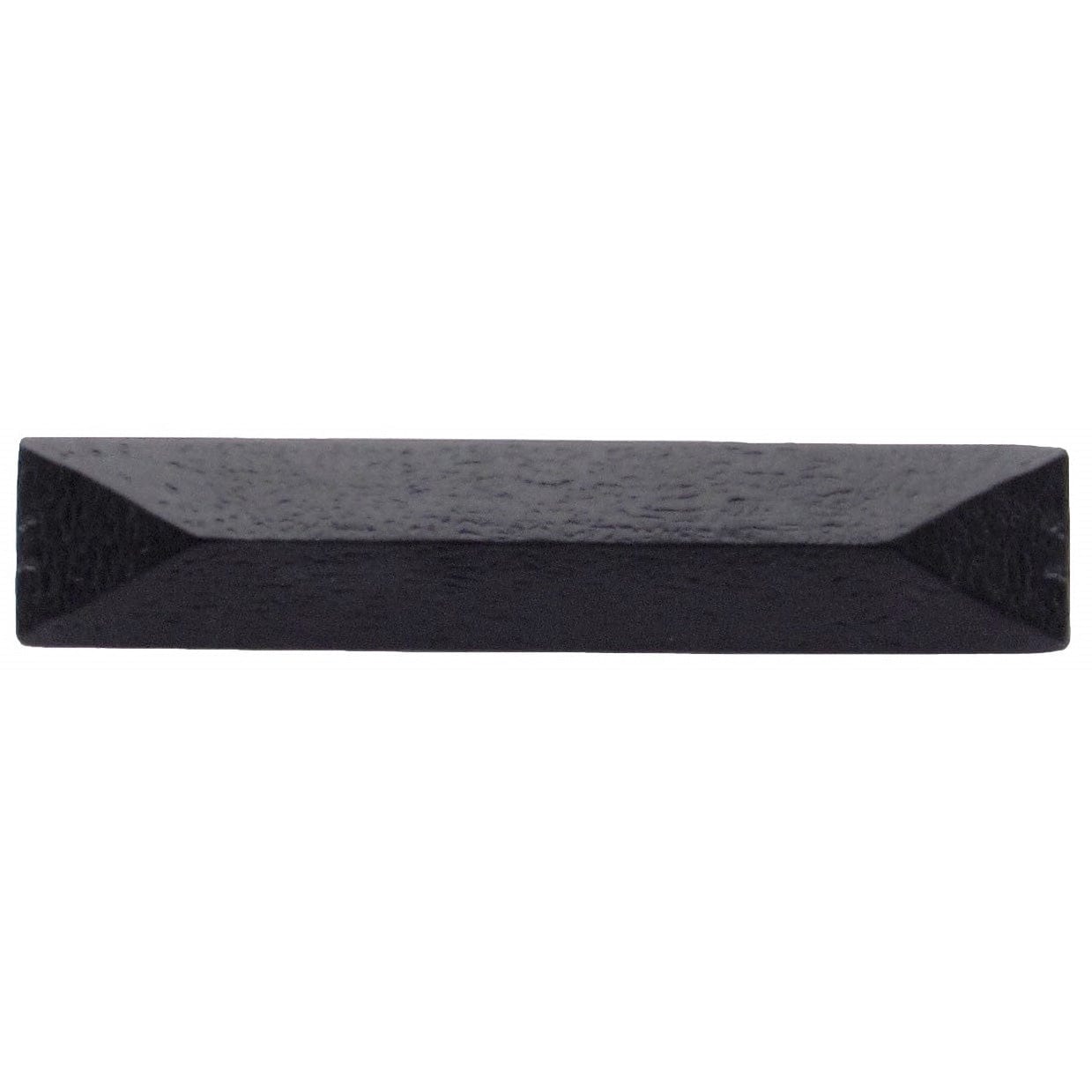 Rustic Pyramid Pull 3-3/4" Center Matte Black alt 0